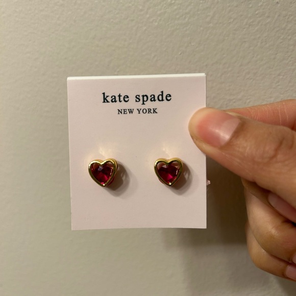 Kate Spade Red Heart Earrings - Picture 2 of 2